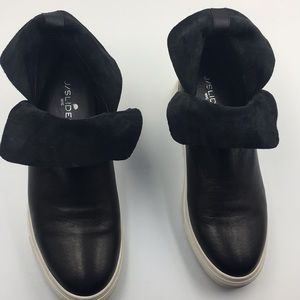 J/Slides leather sneakers